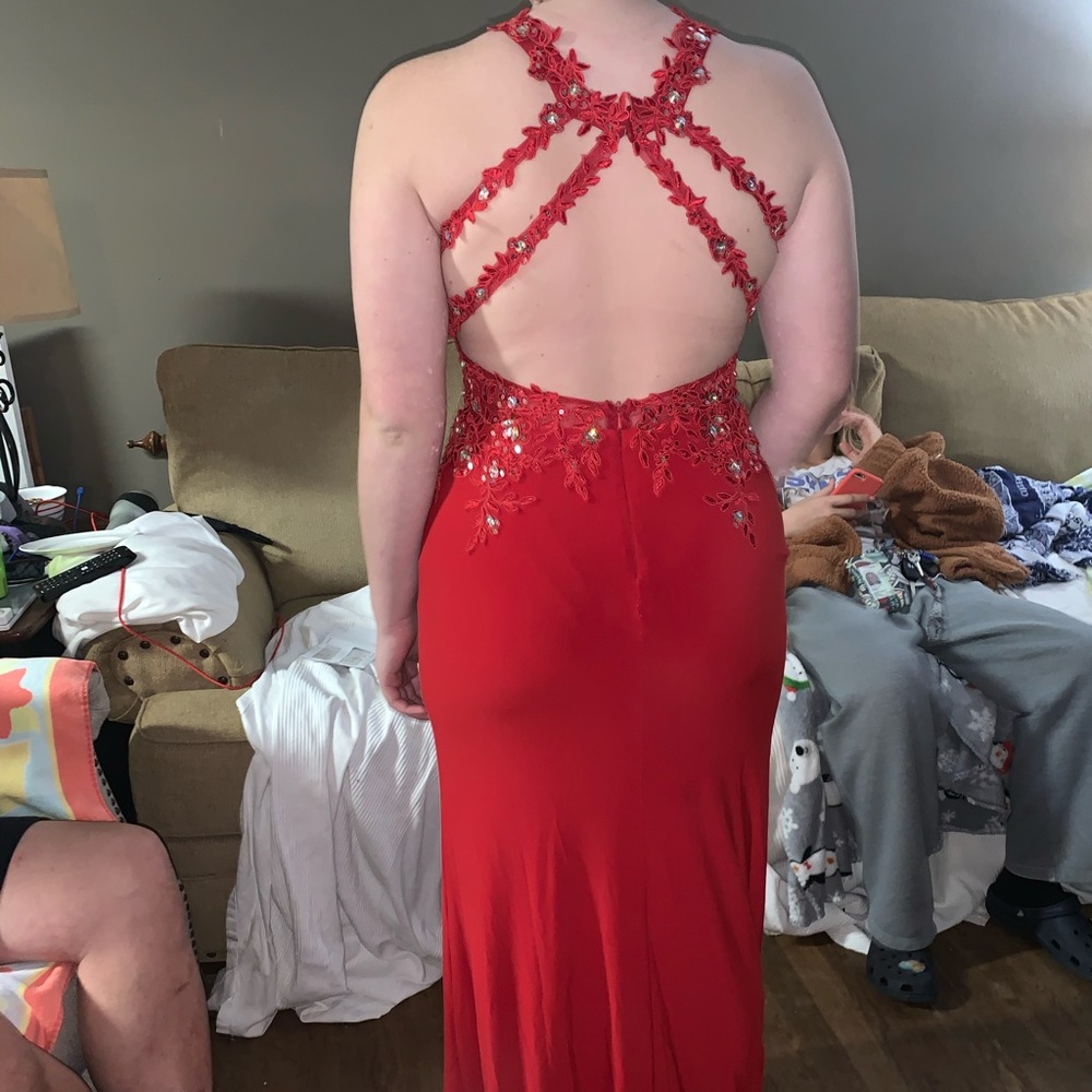 Red prom dress